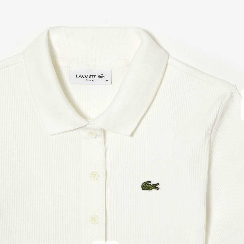 Lacoste Organic Bomull Hvite | 9275-FGUPE