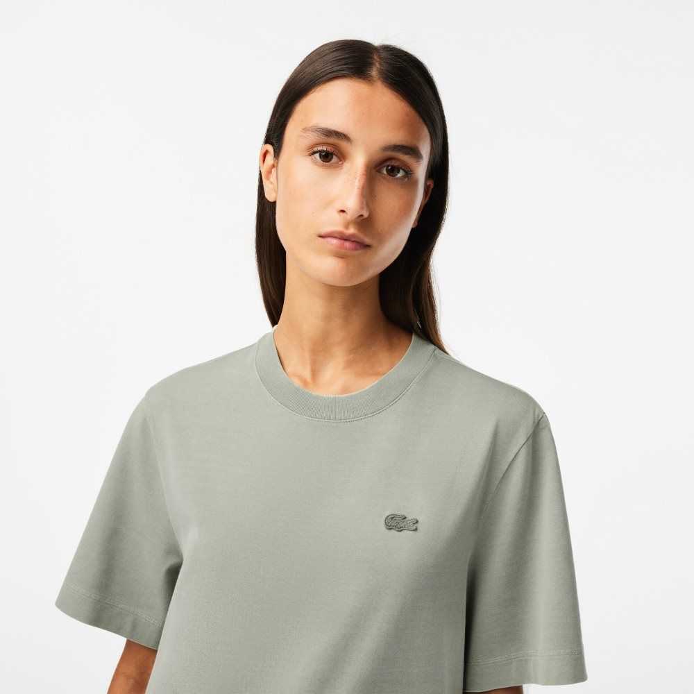 Lacoste Organic Bomull Long T-Shirt Lyse Grønn | 0829-KDBAI