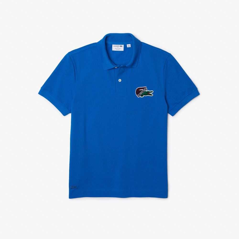 Lacoste Organic Bomull Pique Blå | 4205-LWNPK