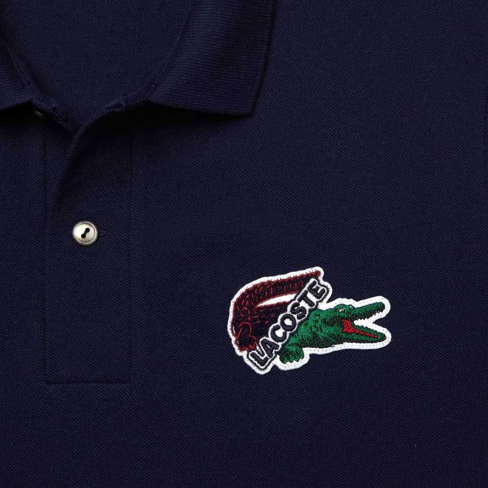 Lacoste Organic Bomull Pique Marineblå Blå | 0573-CWNOS