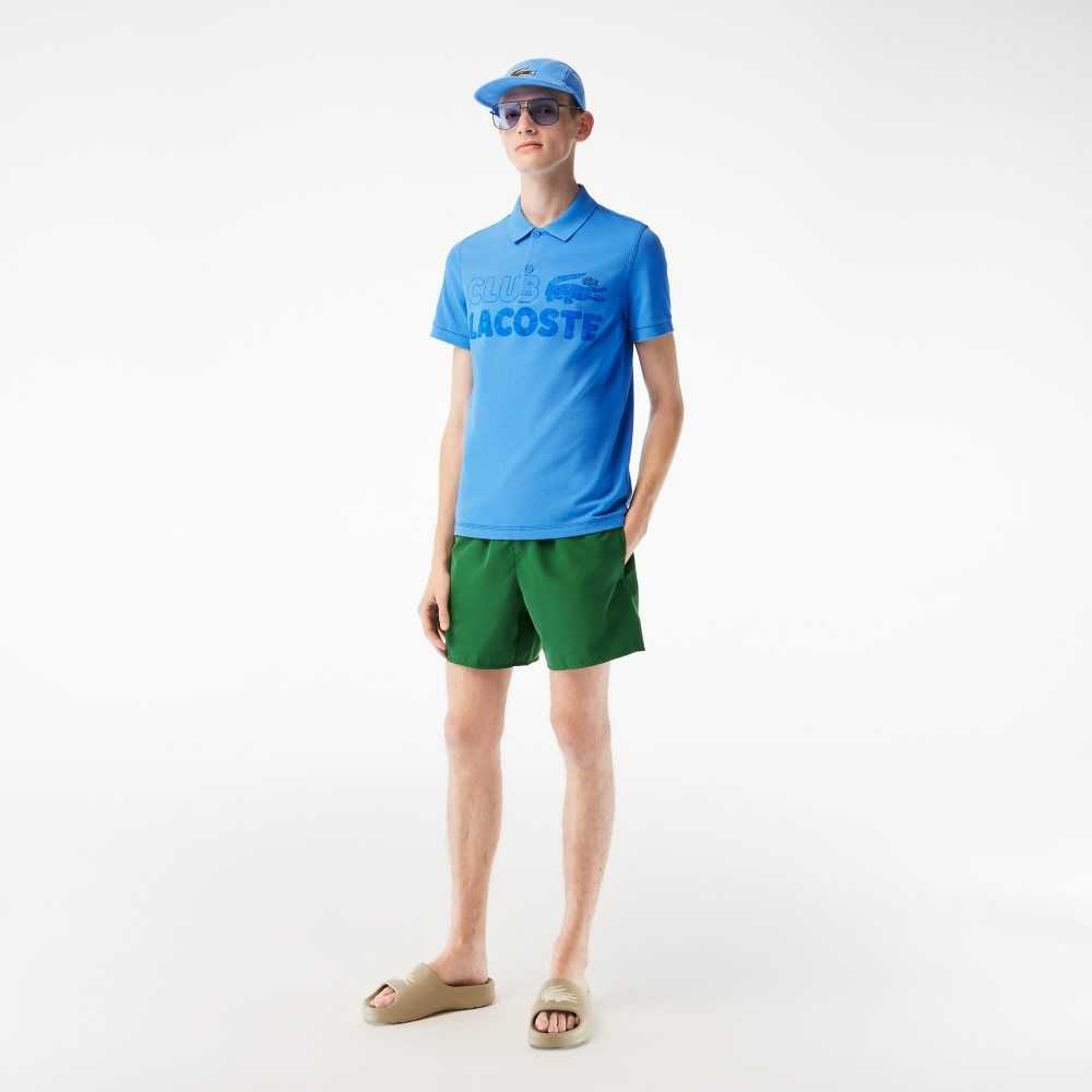 Lacoste Organic Bomull Printed Blå | 7260-EPBXG