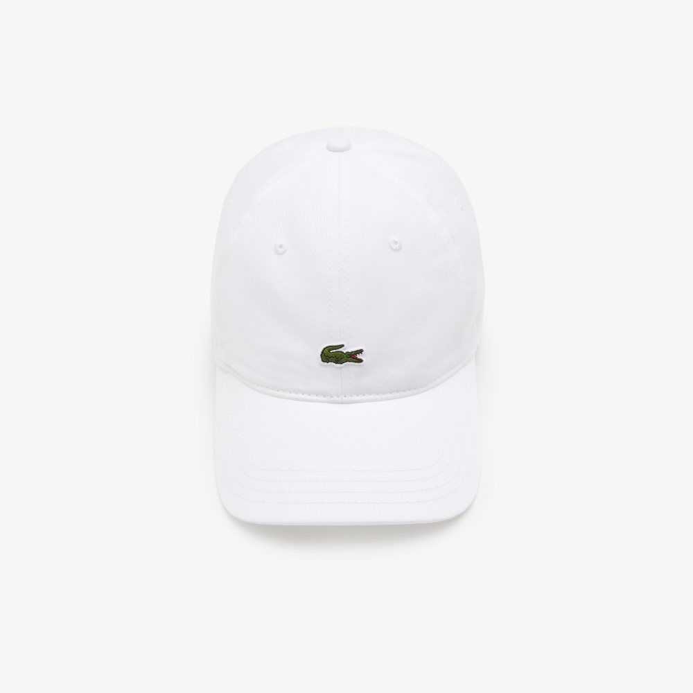 Lacoste Organic Bomull Twill Hvite | 6458-TJWVO