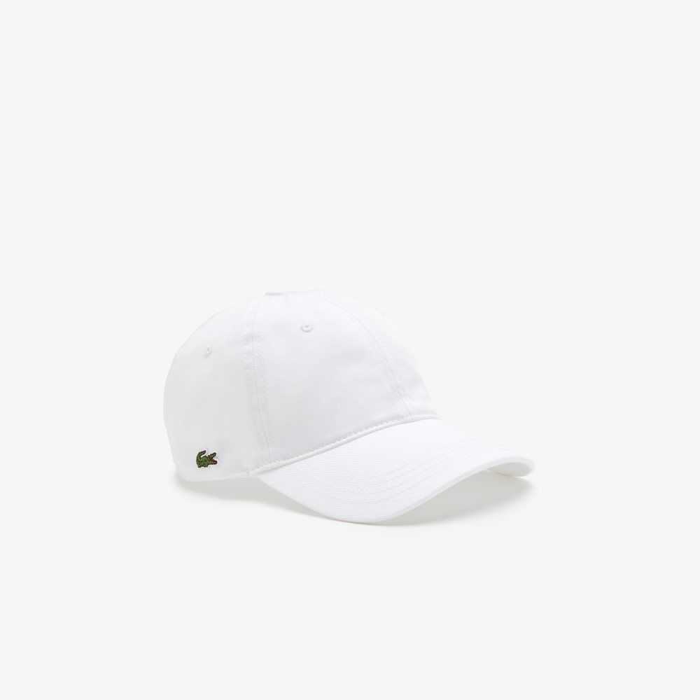 Lacoste Organic Bomull Twill Hvite | 6821-UBREF