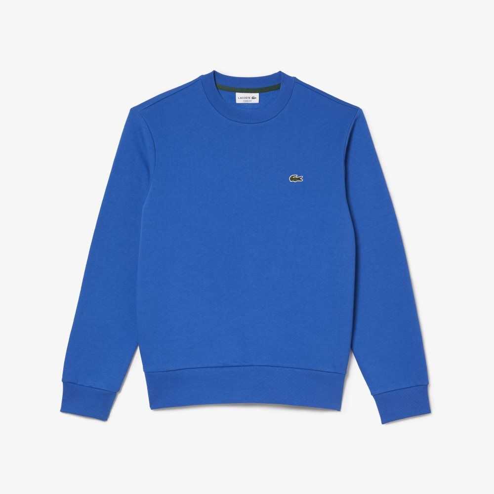 Lacoste Organic Brushed Bomull Blå | 4195-QNHKX