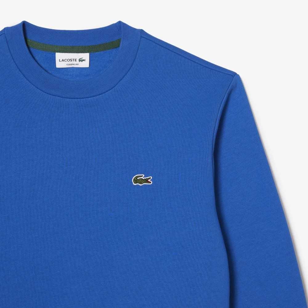 Lacoste Organic Brushed Bomull Blå | 4195-QNHKX