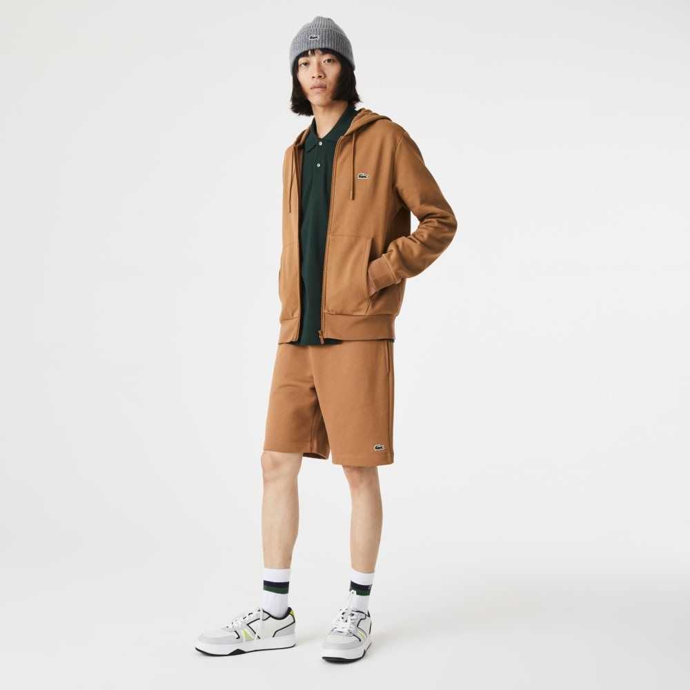 Lacoste Organic Brushed Bomull Fleece Brune | 8769-YTQSM