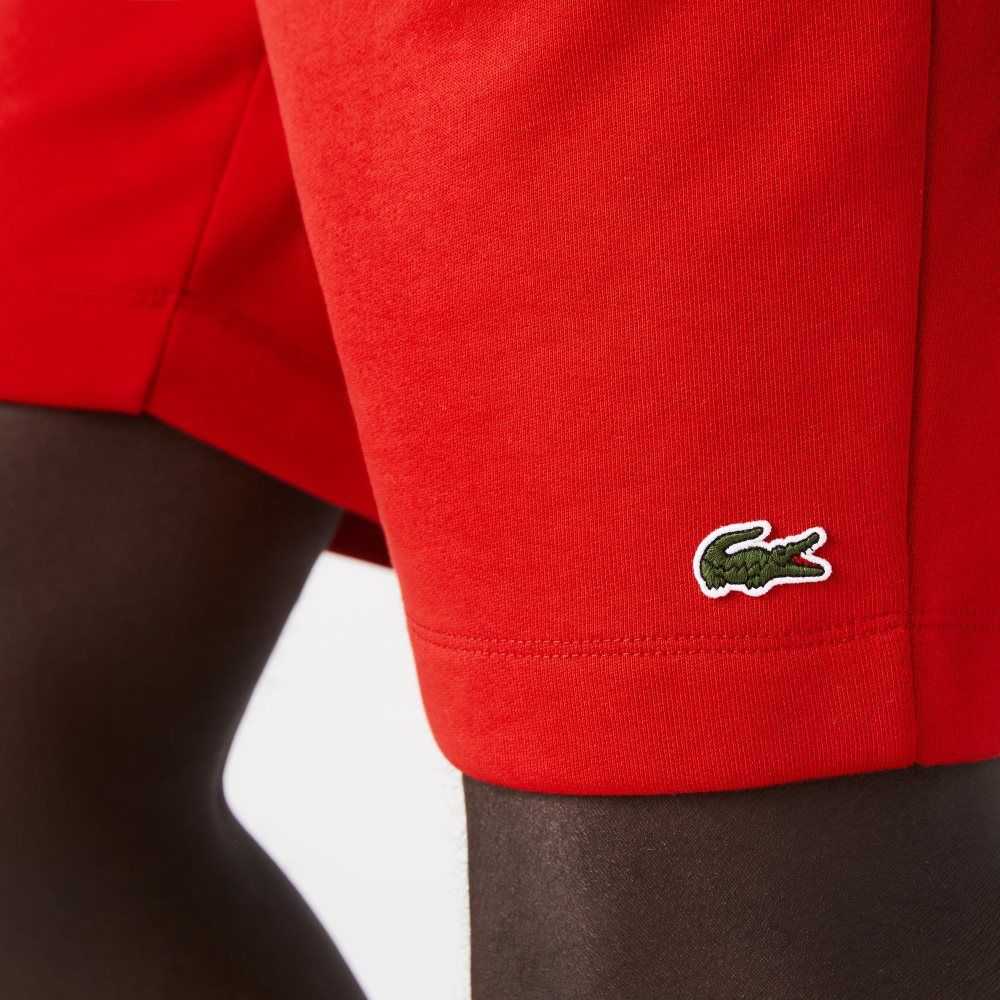 Lacoste Organic Brushed Bomull Fleece Rød | 2758-VBPAU