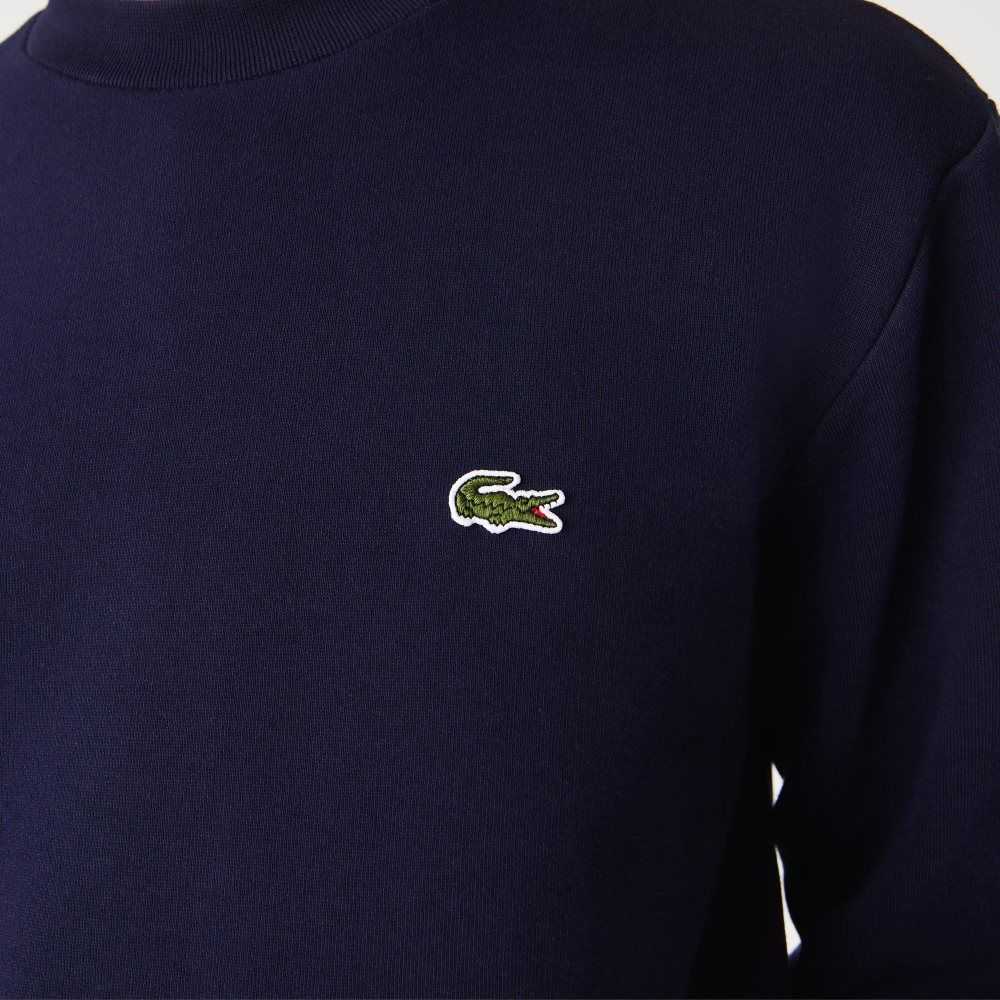 Lacoste Organic Brushed Bomull Marineblå Blå | 8196-EDAOT