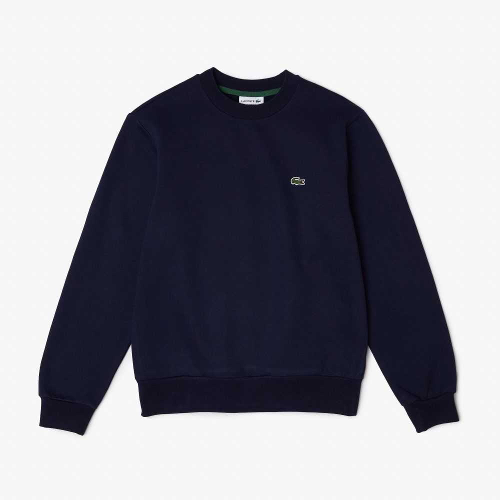 Lacoste Organic Brushed Bomull Marineblå Blå | 8196-EDAOT