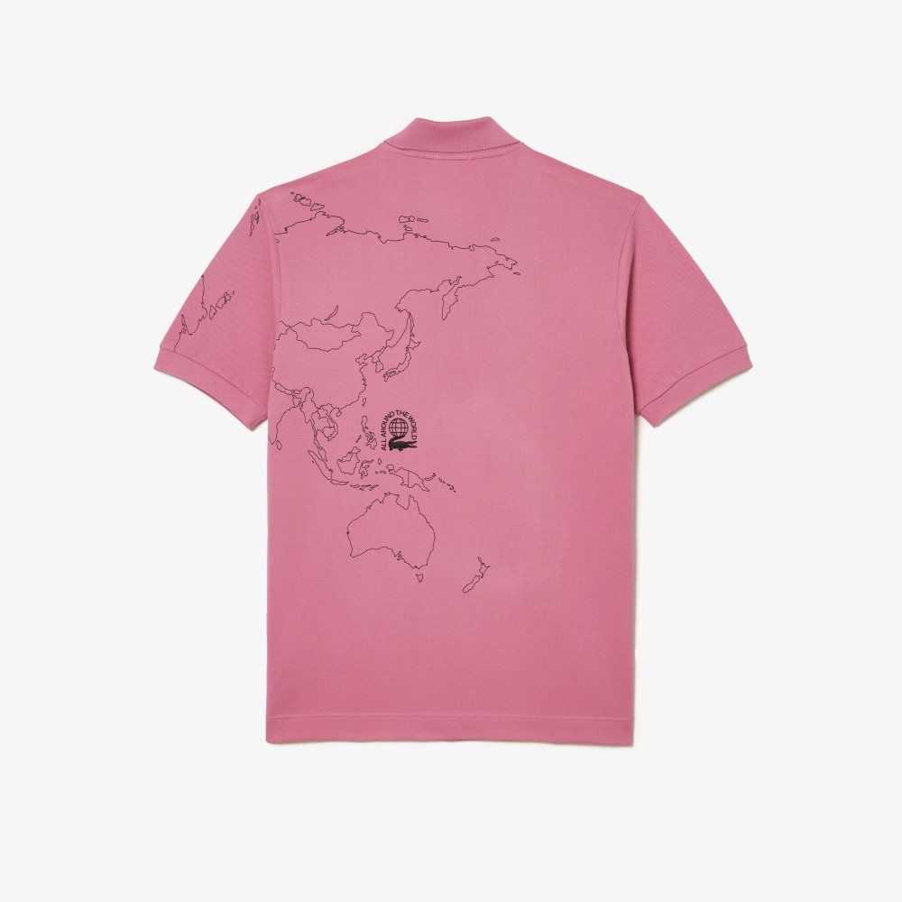 Lacoste Original L.12.12 Planisphere Rosa | 4931-XKABC