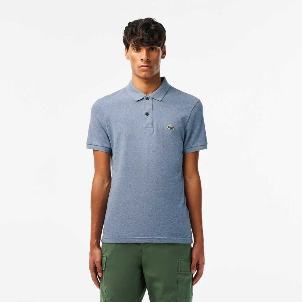 Lacoste Original L.12.12 Slim Fit Petit Pique Bomull Blå | 0913-XCRUO