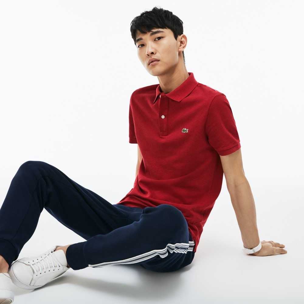 Lacoste Original L.12.12 Slim Fit Petit Pique Bomull Rød | 1802-RLSZA