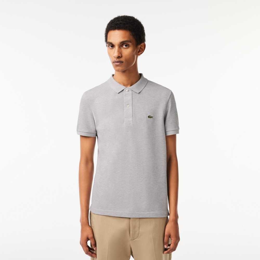 Lacoste Original L.12.12 Slim Fit Petit Pique Bomull Grå | 2406-TKSHV