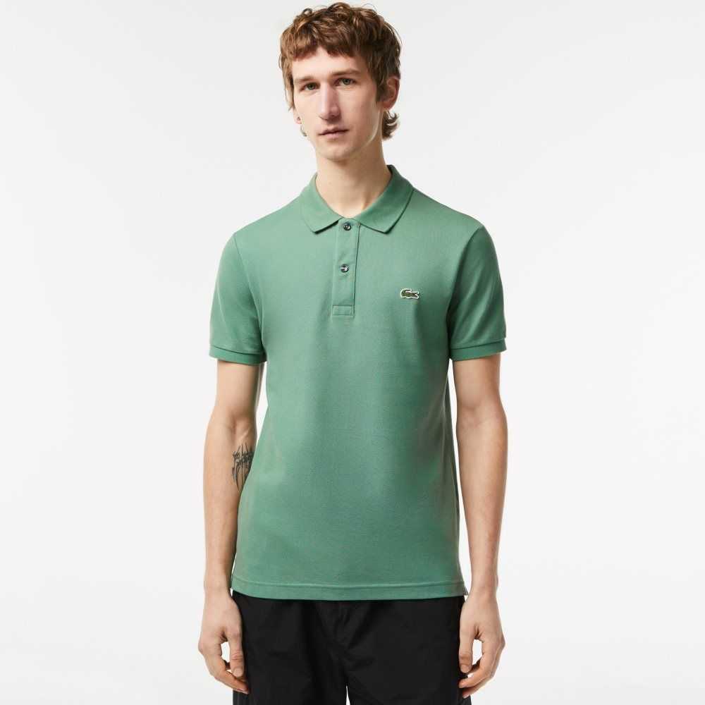 Lacoste Original L.12.12 Slim Fit Petit Pique Bomull Khaki Grønn | 3480-ACPDF