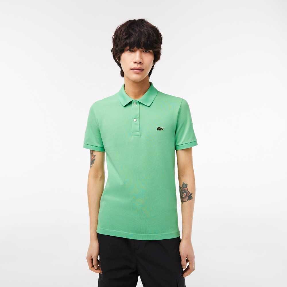 Lacoste Original L.12.12 Slim Fit Petit Pique Bomull Grønn | 5870-JTFQI