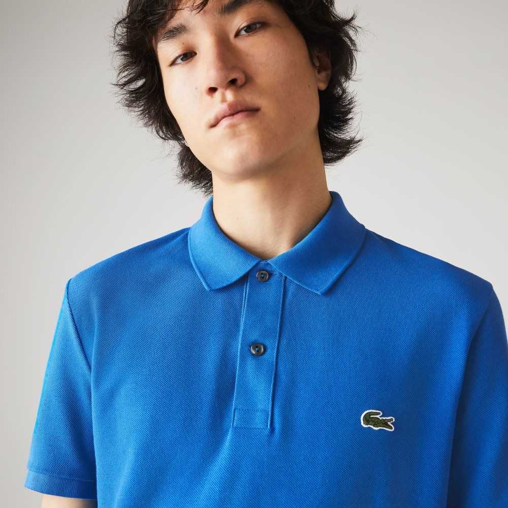 Lacoste Original L.12.12 Slim Fit Petit Pique Bomull Blå | 6059-YSPDK