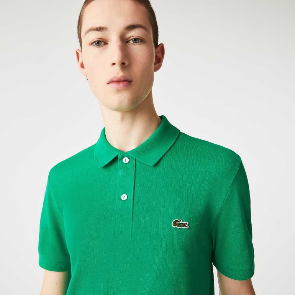 Lacoste Original L.12.12 Slim Fit Petit Pique Bomull Grønn | 7105-LAMZJ