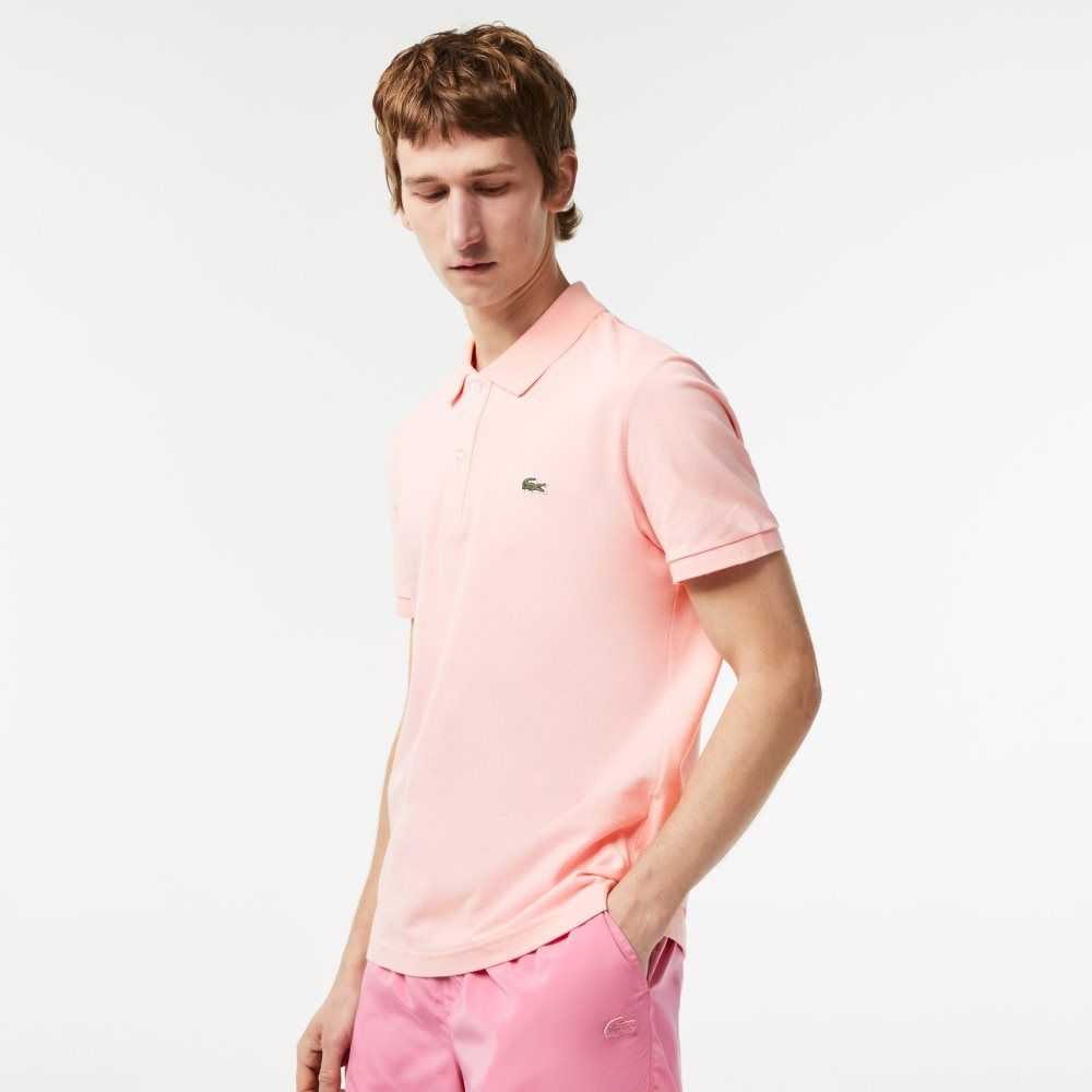 Lacoste Original L.12.12 Slim Fit Petit Pique Bomull Rosa | 7130-YKNXJ