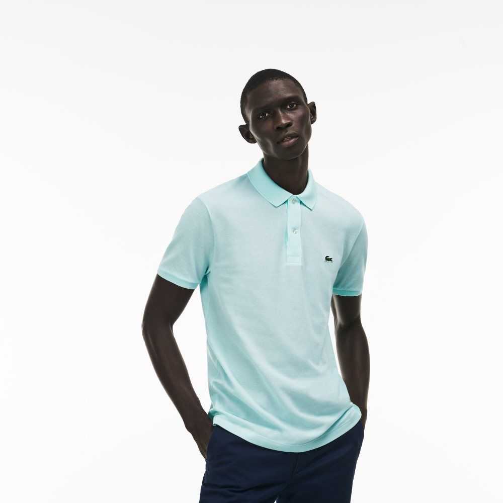 Lacoste Original L.12.12 Slim Fit Petit Pique Bomull Blå | 7250-SDXOE