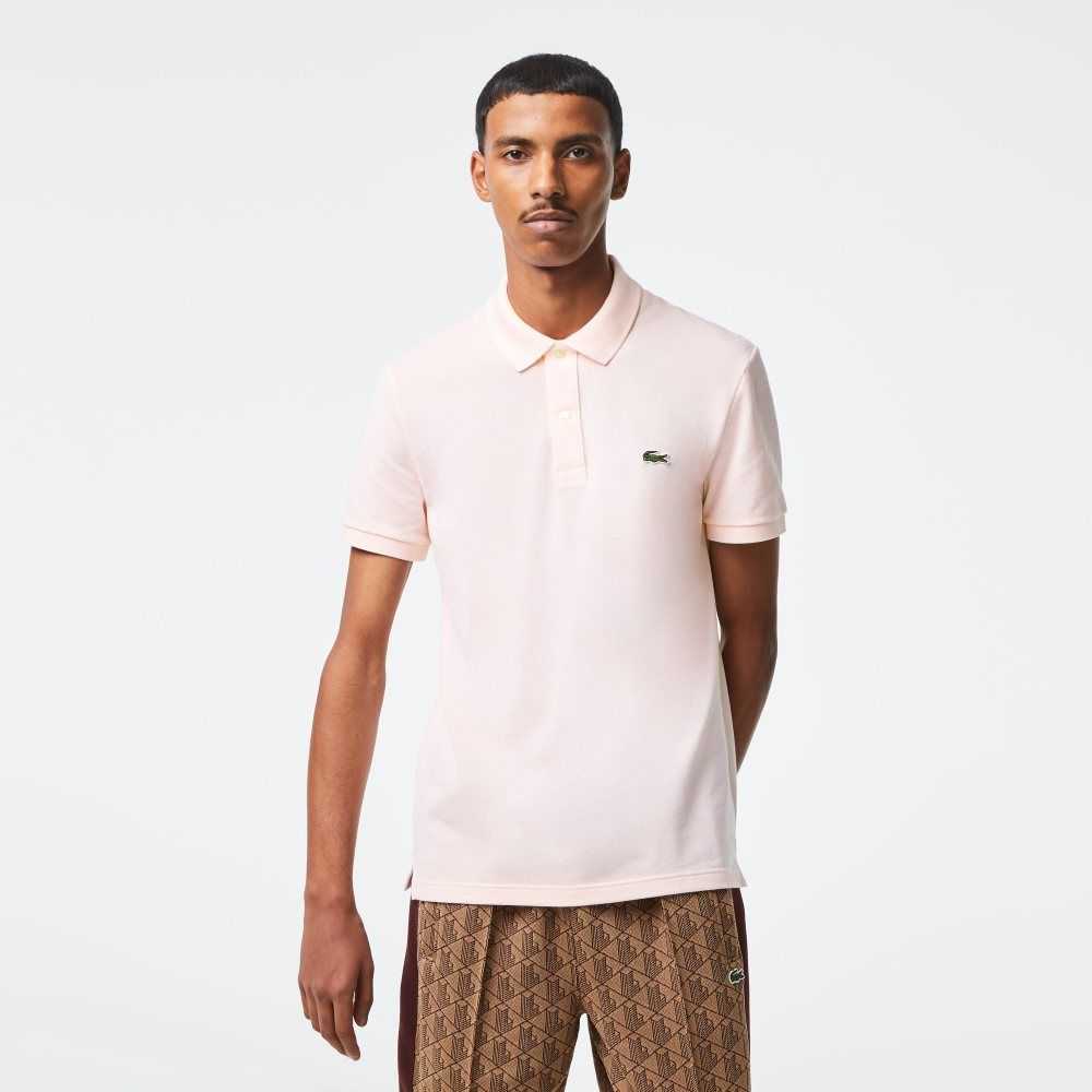 Lacoste Original L.12.12 Slim Fit Petit Pique Bomull Lyse Rosa | 8976-EDRPL