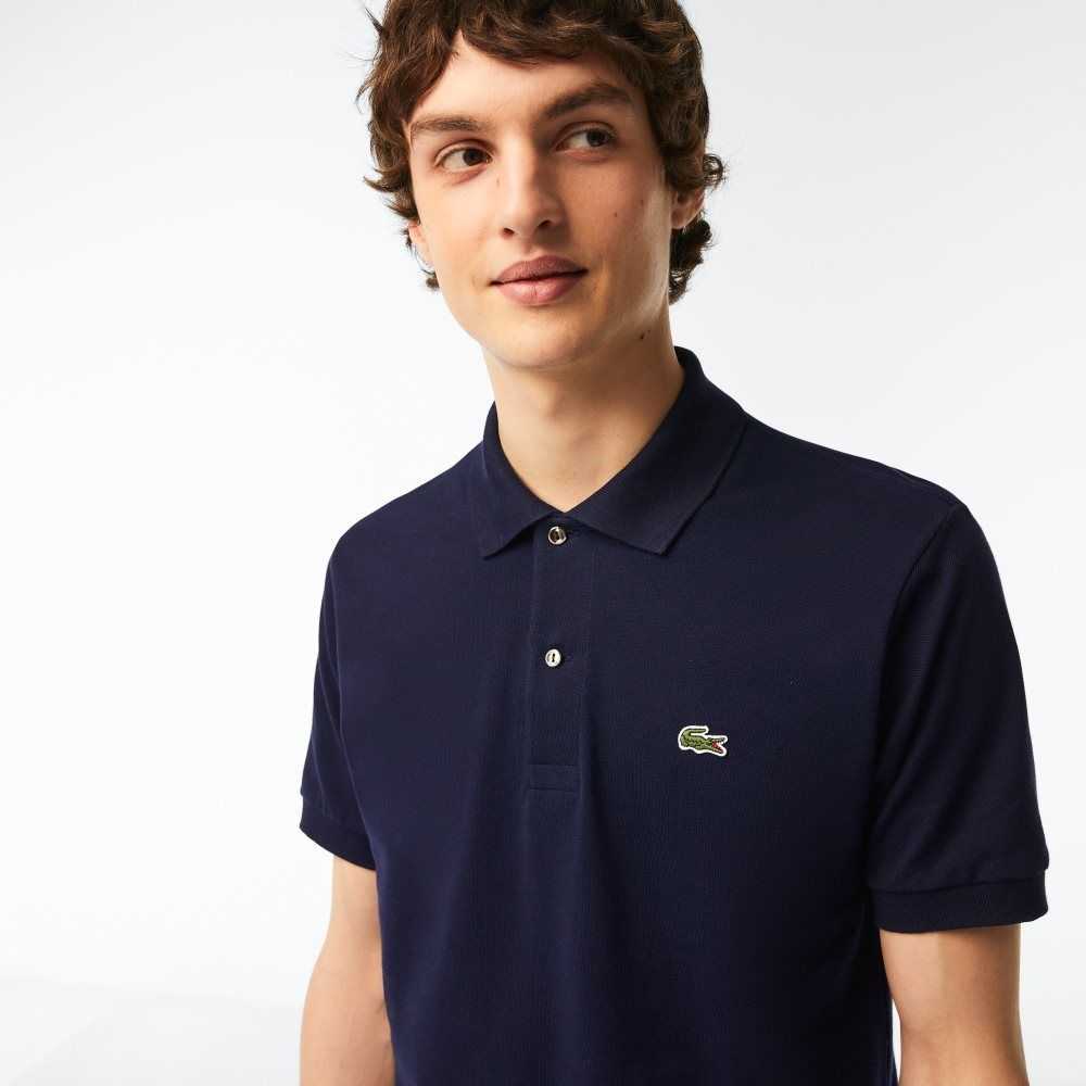 Lacoste Original L.12.12 petit pique cotton Marineblå Blå | 4567-ZQTJV