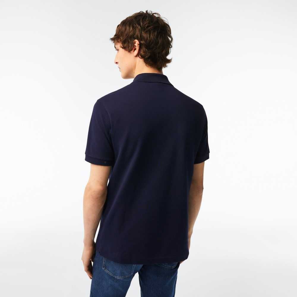 Lacoste Original L.12.12 petit pique cotton Marineblå Blå | 4567-ZQTJV