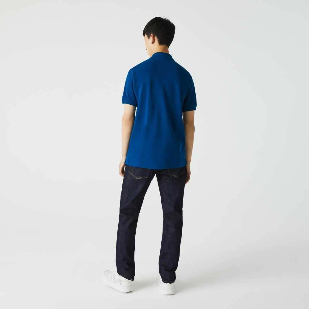 Lacoste Original L.12.12 petit pique cotton Blå | 6028-JWXEY