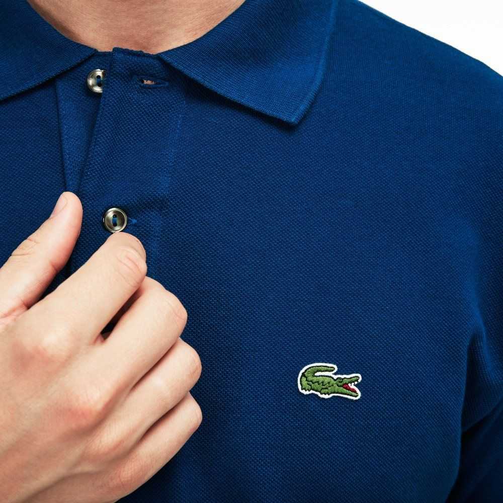 Lacoste Original L.12.12 petit pique cotton Blå | 6028-JWXEY