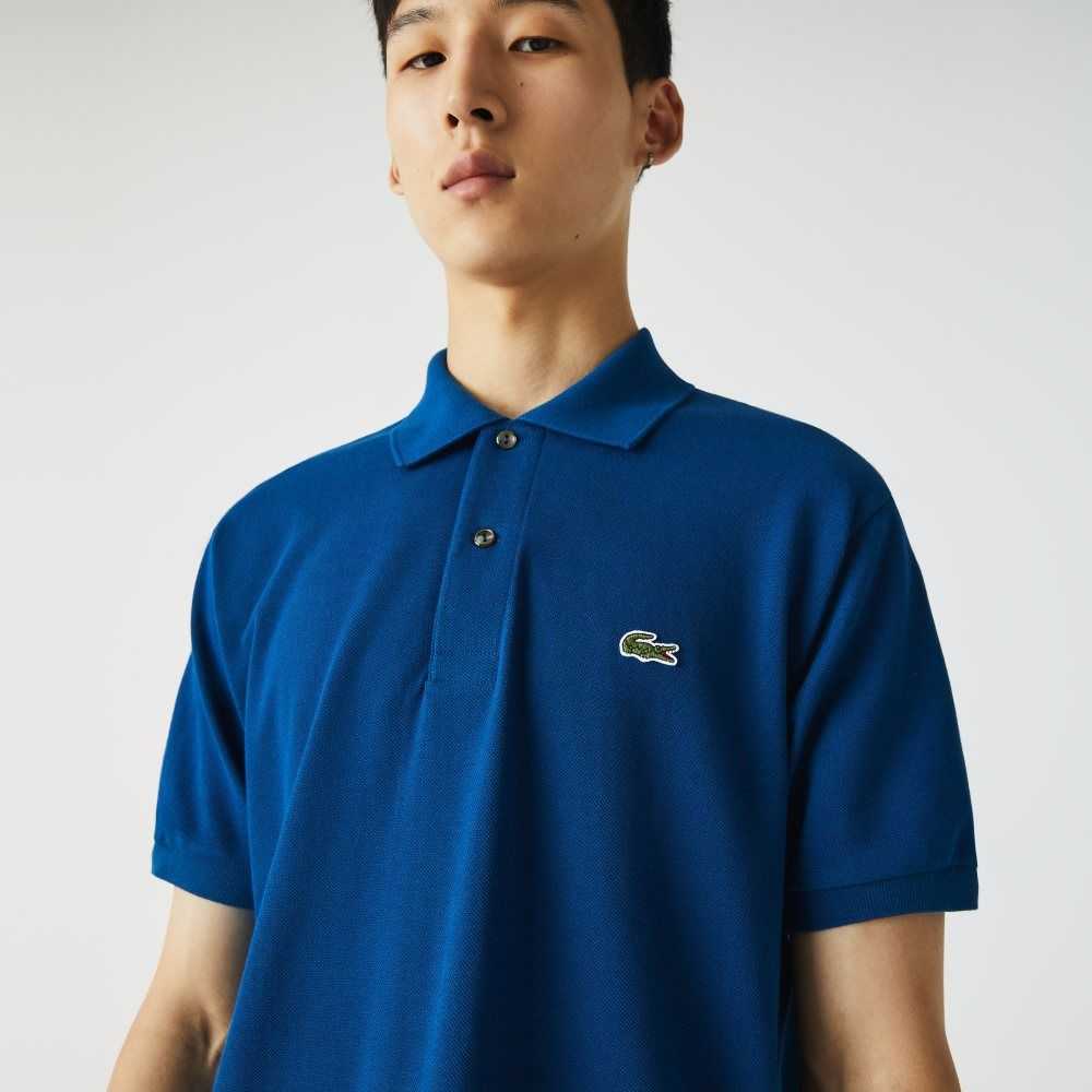 Lacoste Original L.12.12 petit pique cotton Blå | 6028-JWXEY