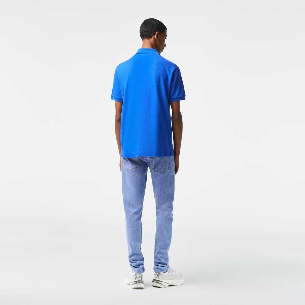 Lacoste Original L.12.12 petit pique cotton Blå | 6149-YMEUN