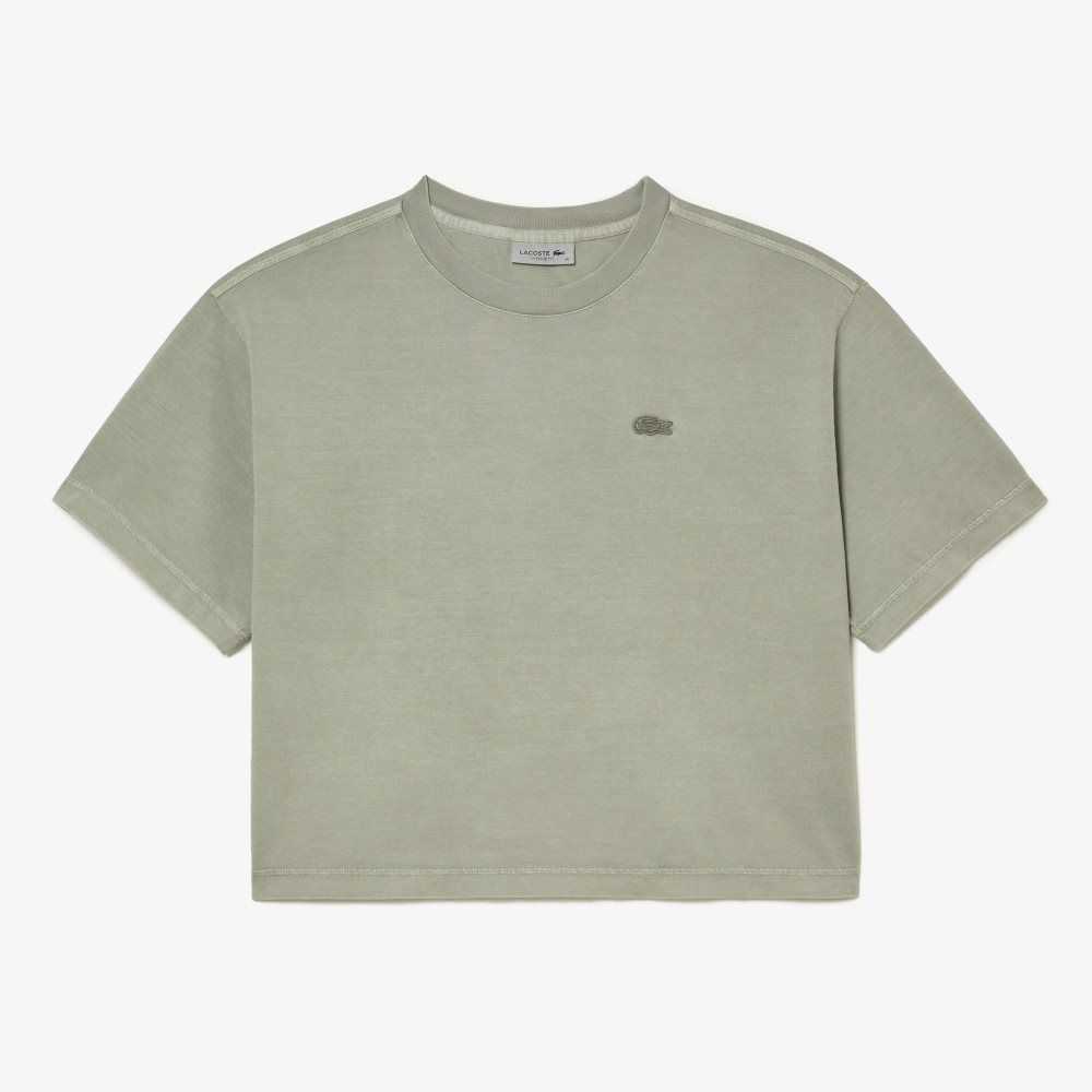 Lacoste Oversized Organic Bomull T-Shirt Lyse Grønn | 1475-KEBOS