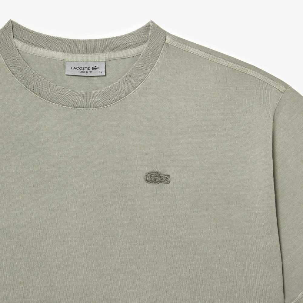 Lacoste Oversized Organic Bomull T-Shirt Lyse Grønn | 1475-KEBOS