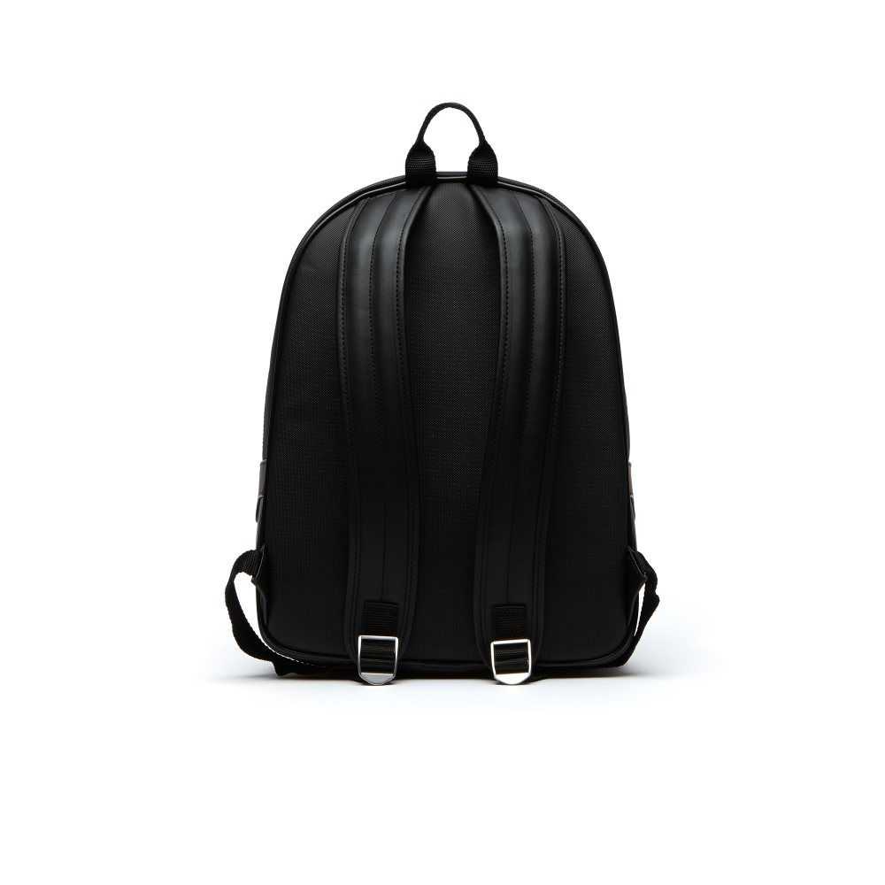 Lacoste Petit Pique Backpack Svarte | 6483-ALXKU