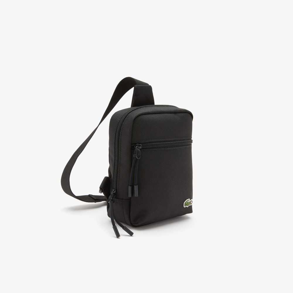 Lacoste Phone Pocket Svarte | 8127-UETDM