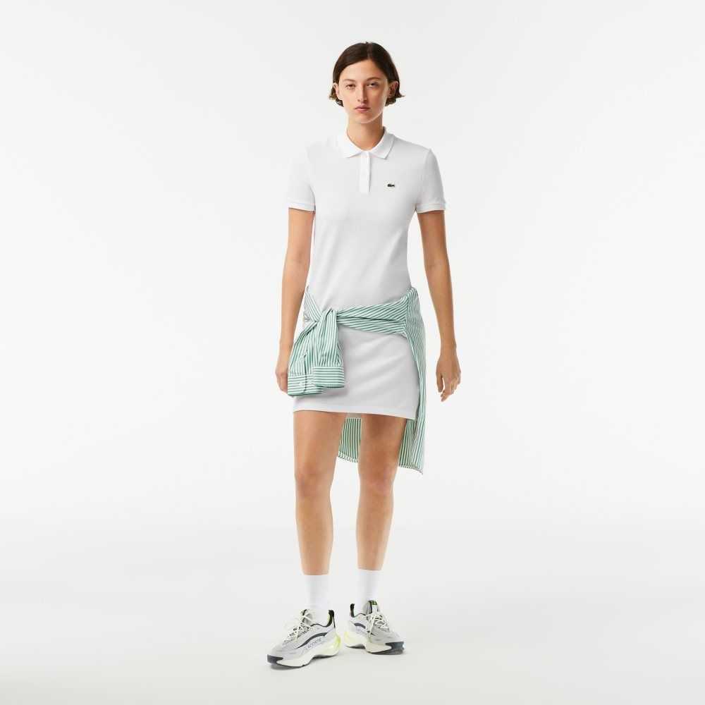 Lacoste Pique Knit Polo Hvite | 3758-TJRYC