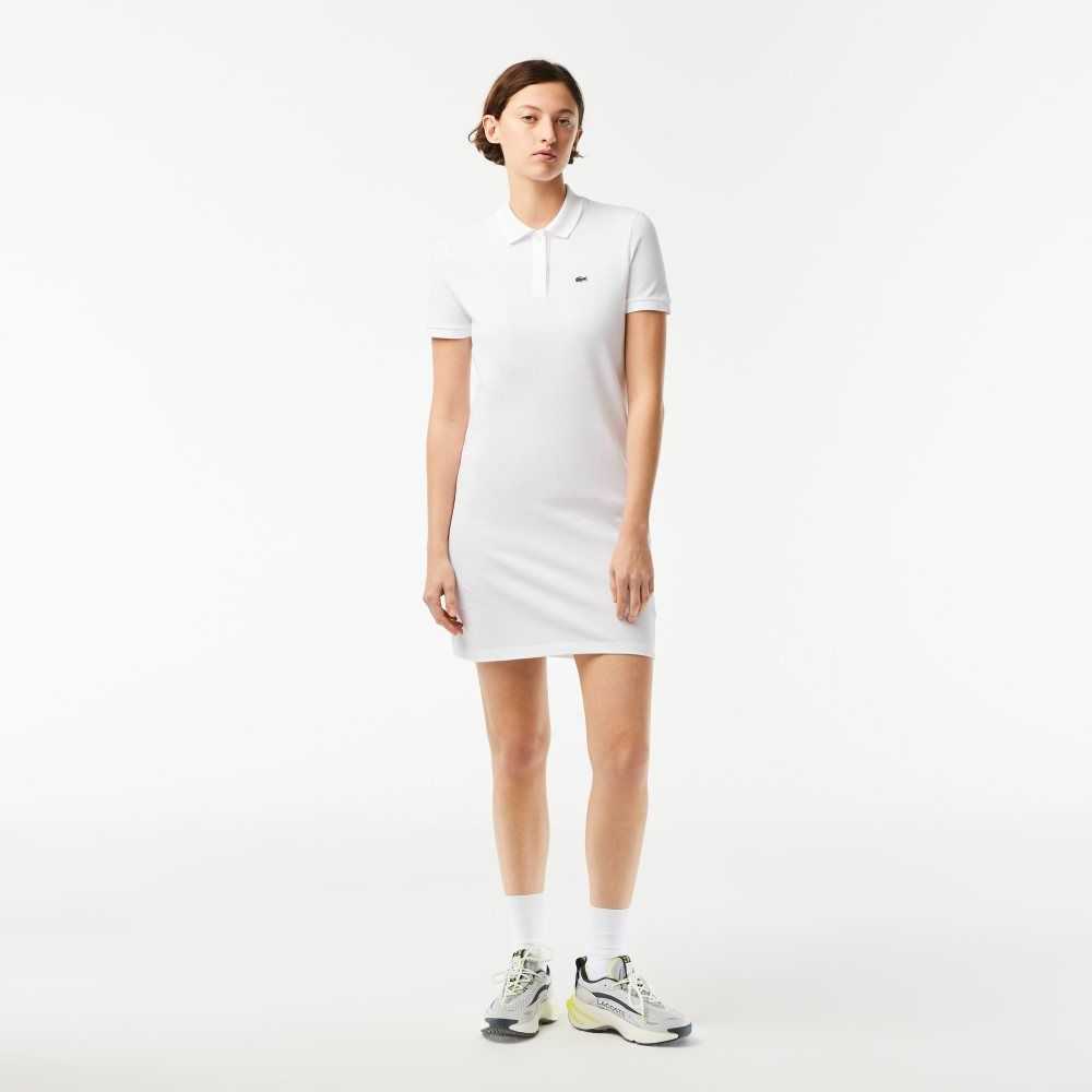 Lacoste Pique Knit Polo Hvite | 3758-TJRYC