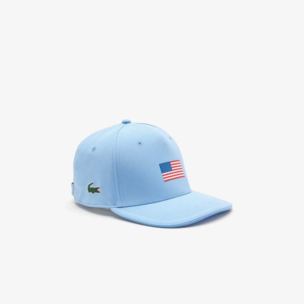 Lacoste Presidents Cup SPORT American Flag Adjustable Blå | 0346-UYMPB