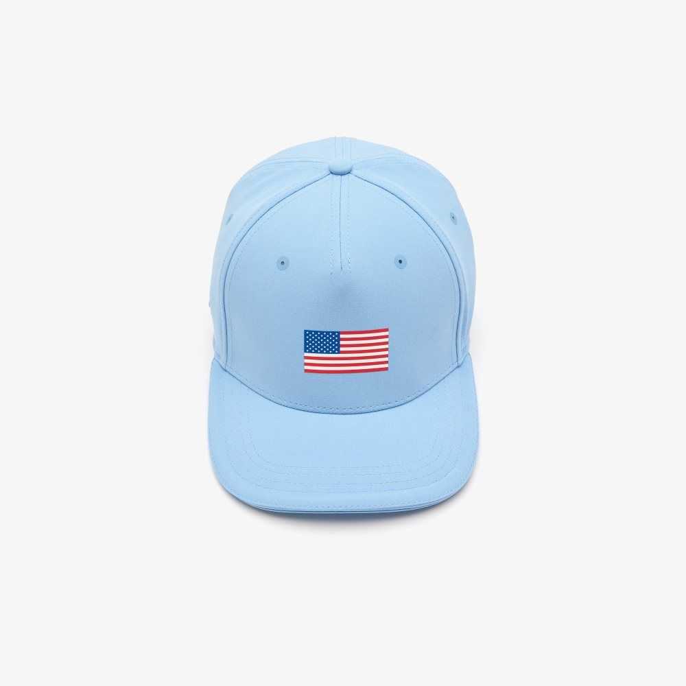 Lacoste Presidents Cup SPORT American Flag Adjustable Blå | 0346-UYMPB