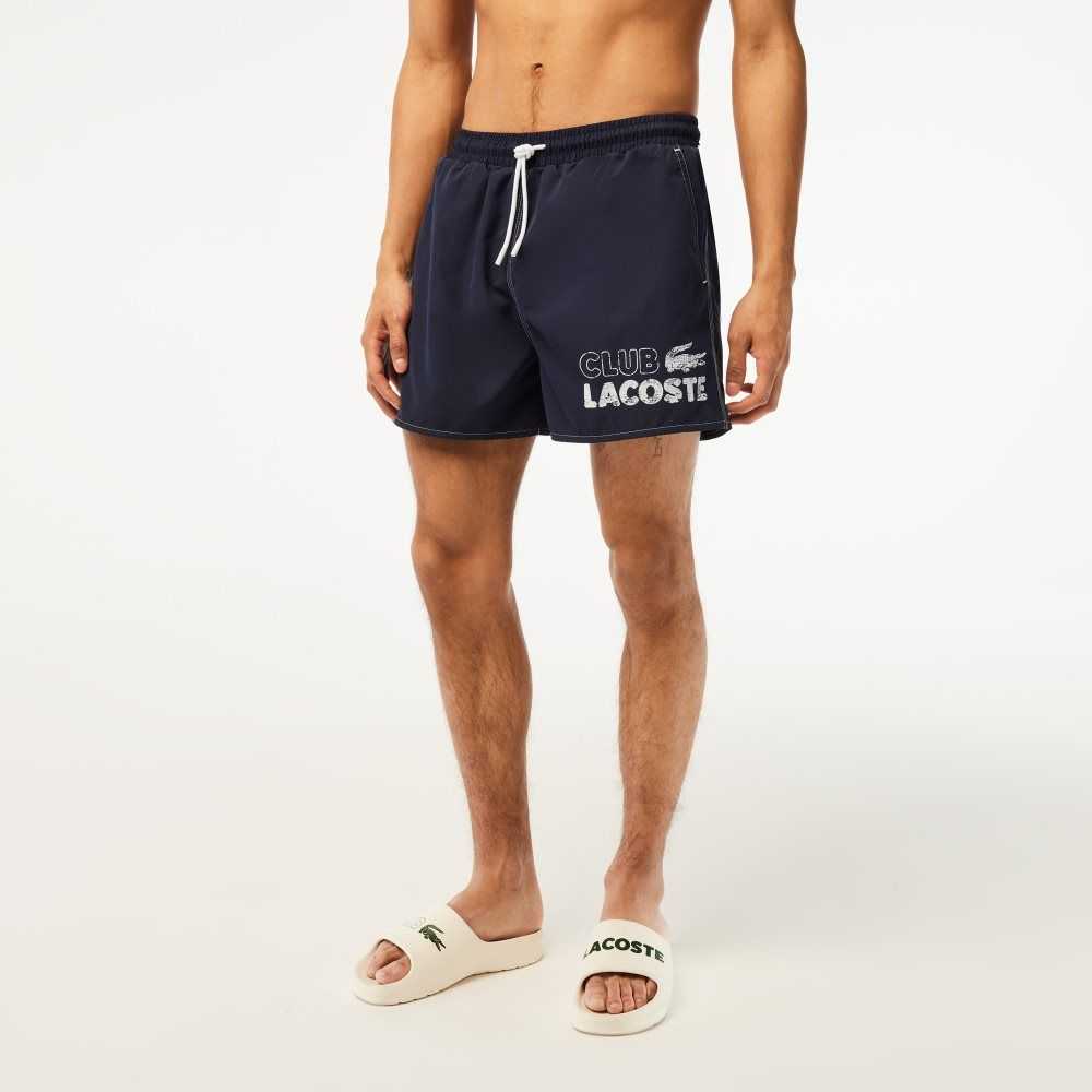 Lacoste Quick-Dry with Integrated Lining Marineblå Blå | 4396-LTGXQ