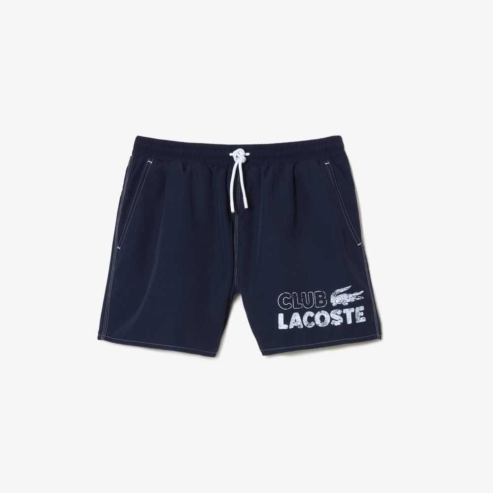 Lacoste Quick-Dry with Integrated Lining Marineblå Blå | 4396-LTGXQ