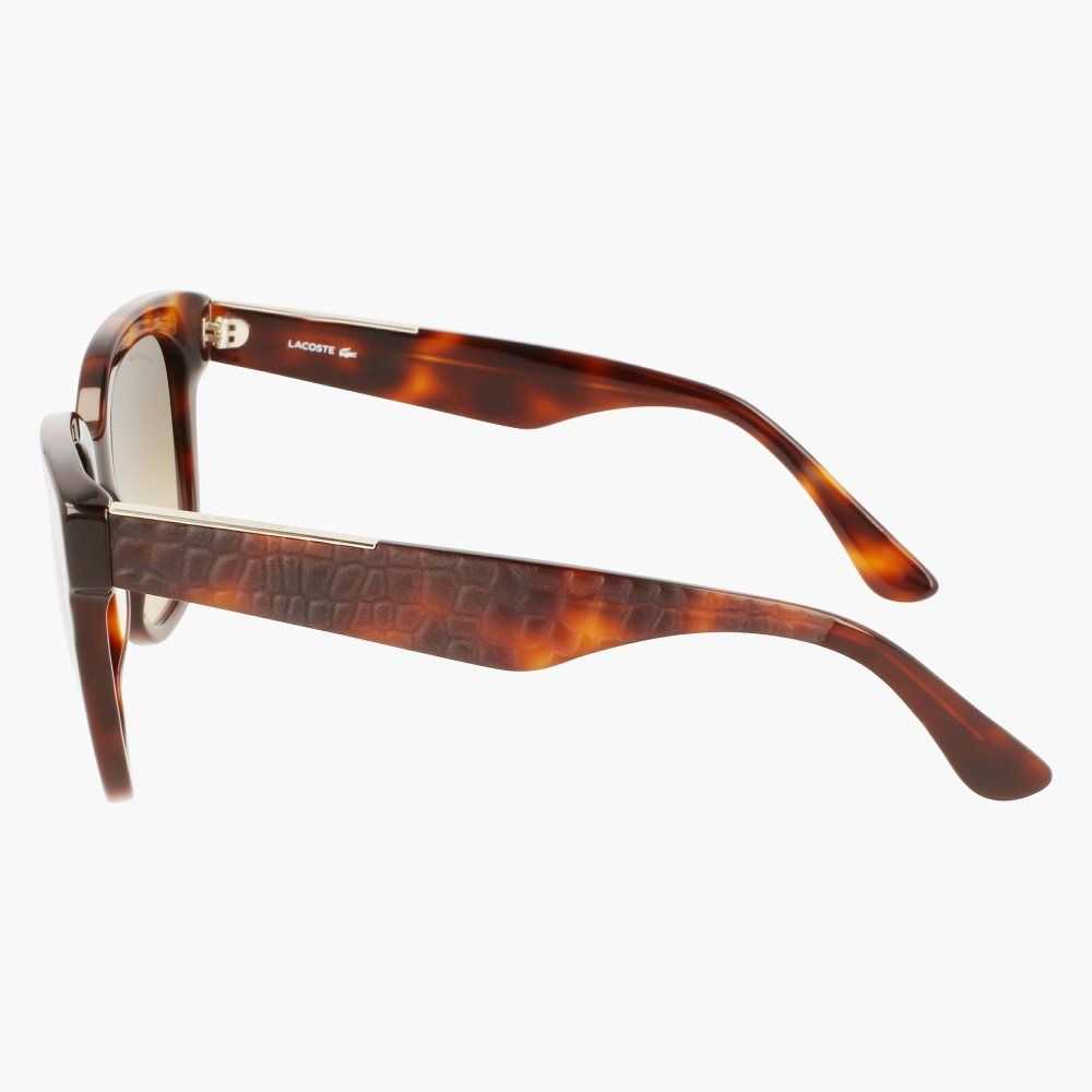 Lacoste Rectangle Acetate Croco Skin Multicolor | 4905-ODQCZ