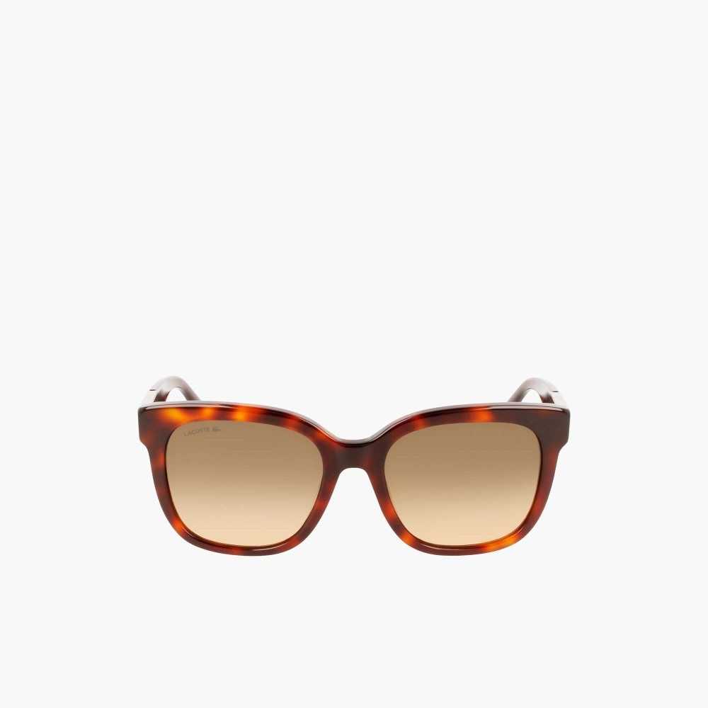 Lacoste Rectangle Acetate Croco Skin Multicolor | 4905-ODQCZ