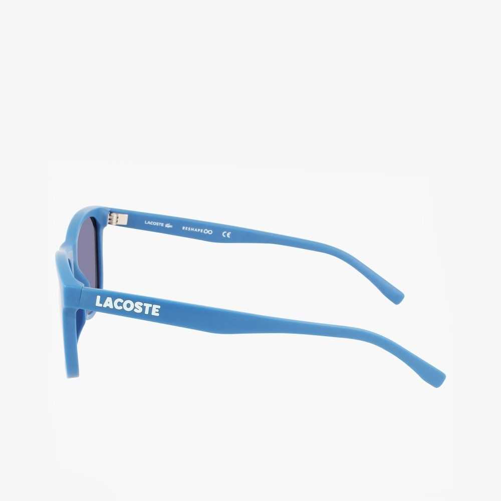 Lacoste Rectangle Recycled PET Injected Beach Pack Blå | 2805-VPHNB