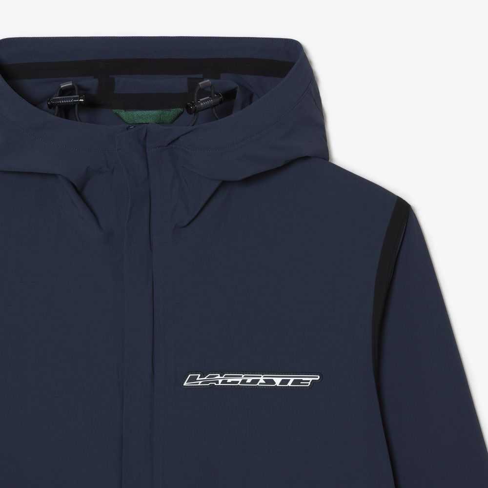 Lacoste Recycled Polyamide Kort Track Blå | 5628-ZTEAG