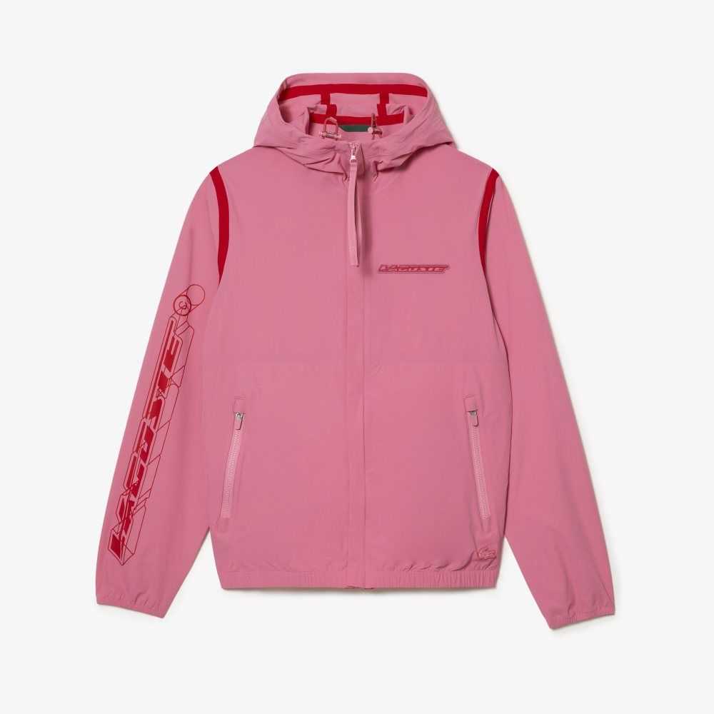 Lacoste Recycled Polyamide Kort Track Rosa | 3971-NDPZL