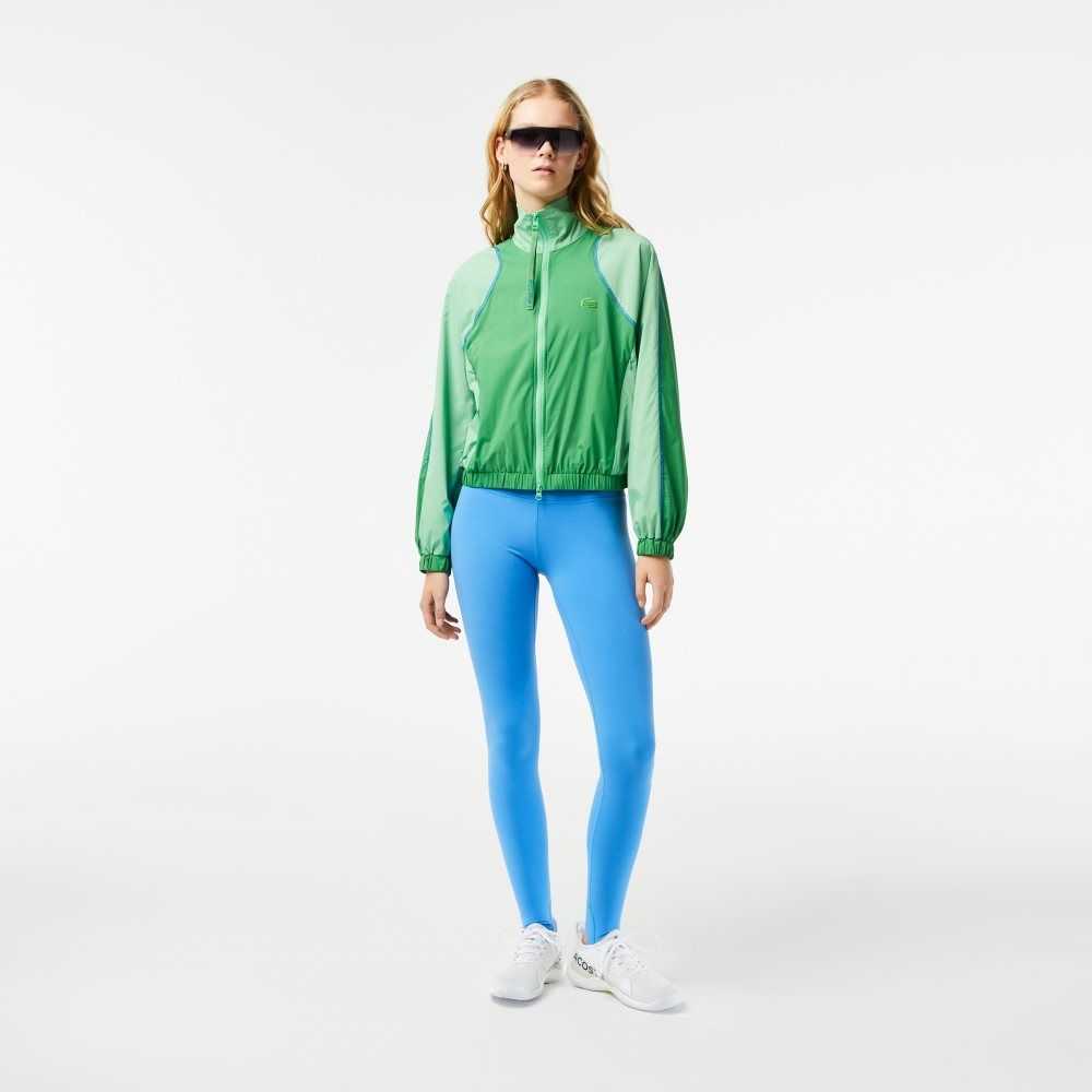 Lacoste Recycled Polyester Tapered Leggings Blå | 0562-VPZDL