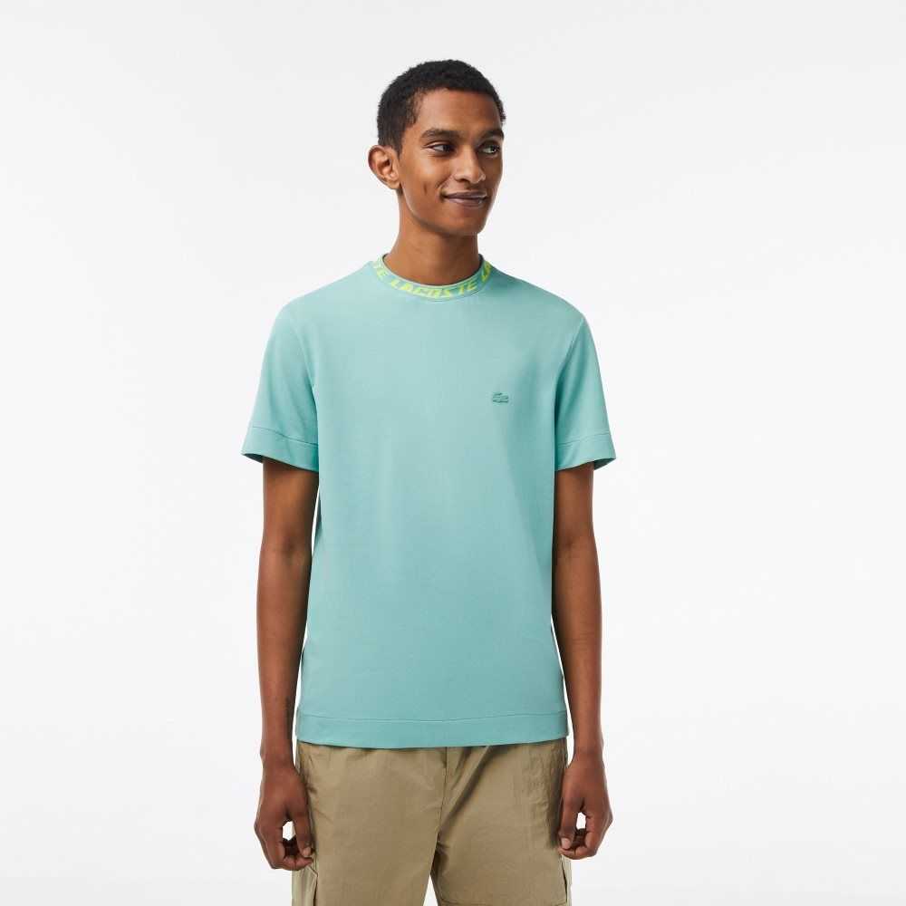 Lacoste Regular Fit Branded Collar Mint | 8601-NXRKM