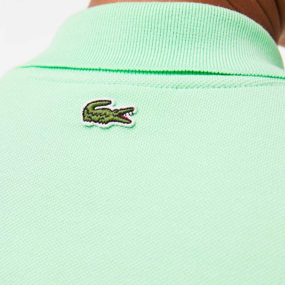 Lacoste Regular Fit Comic Badge Lyse Grønn | 7361-VOALP