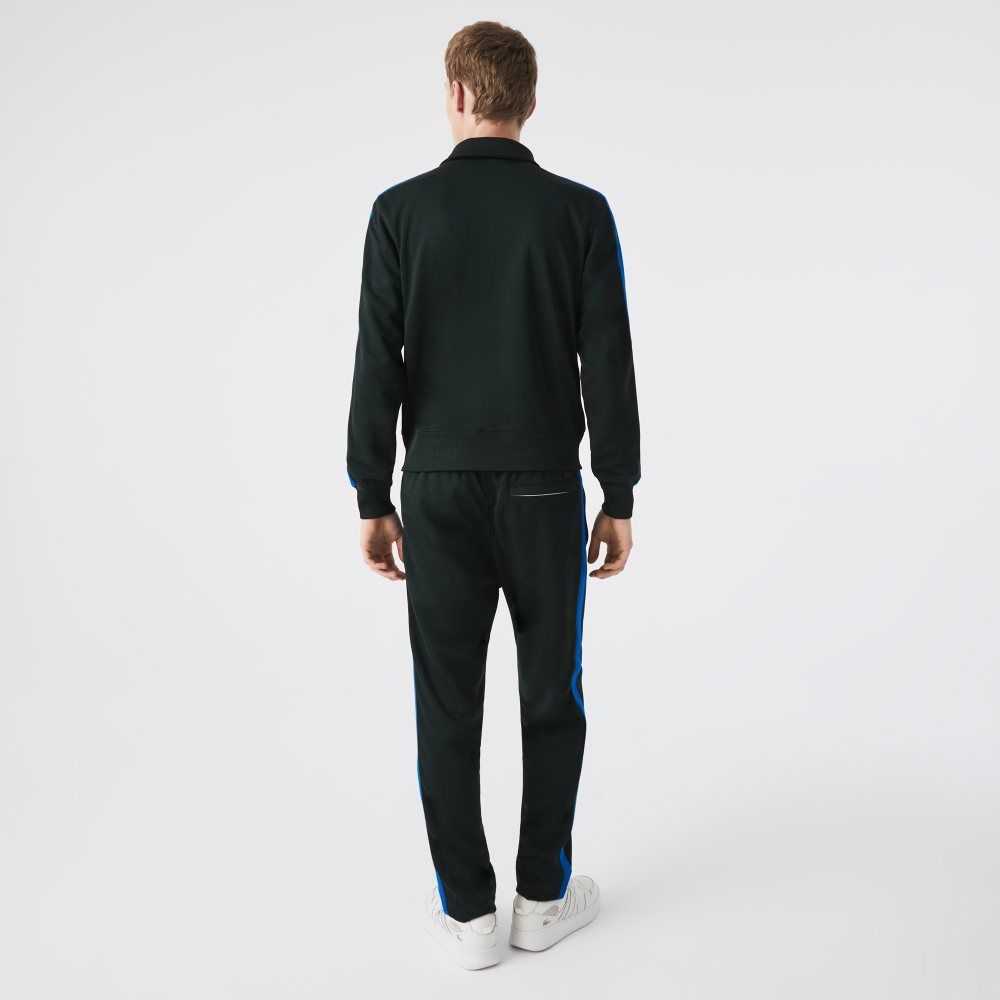 Lacoste Regular Fit High-Neck Pique Zip Grønn | 7384-MBNKW