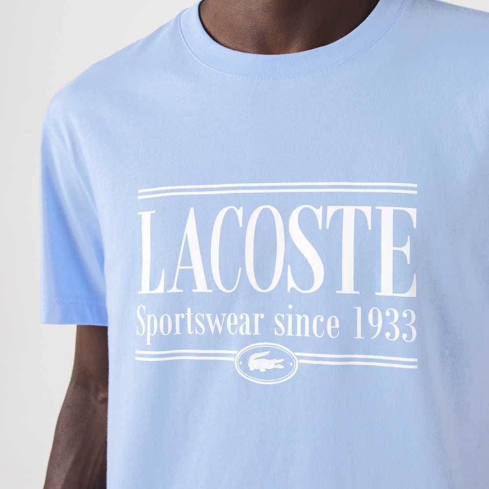 Lacoste Regular Fit Jersey Blå | 7340-CABGS